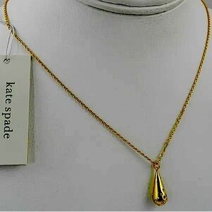 NWT Kate Spade New York Rain Drop Mini Pendant Necklace